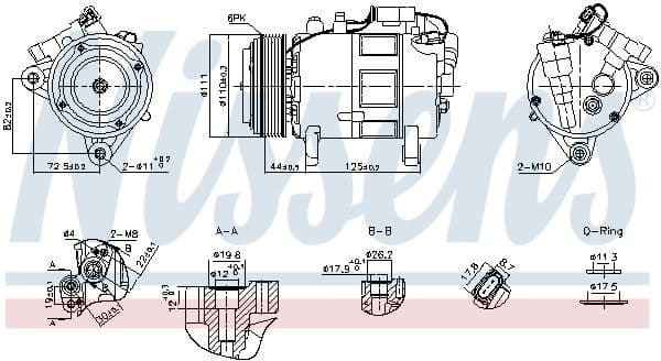 Compressor, air conditioning ** FIRST FIT ** 891148