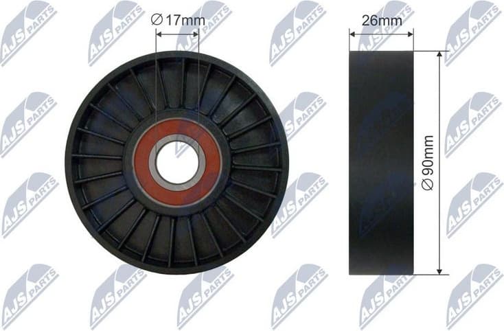 Tensioner Pulley, V-ribbed belt RNK-CH-056