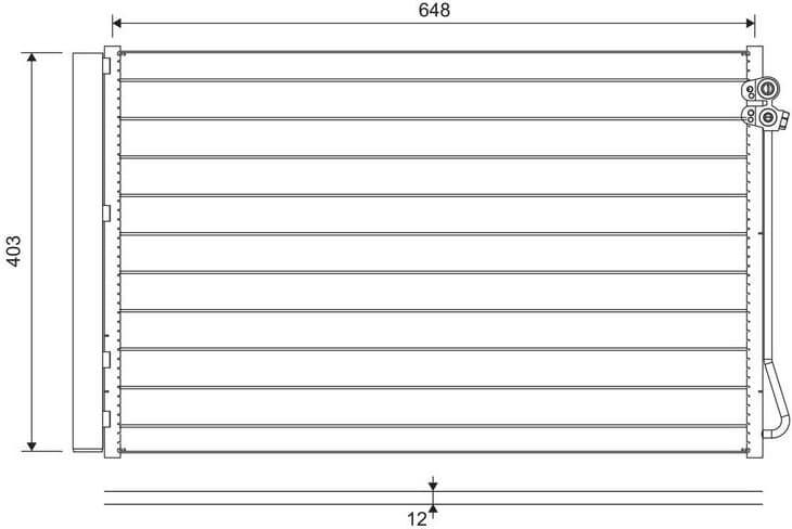 Condenser, air conditioning 822747