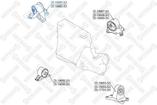 Mounting, engine 25-19681-SX - image 2