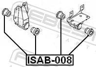 Mounting, control/trailing arm ISAB-008 - image 2