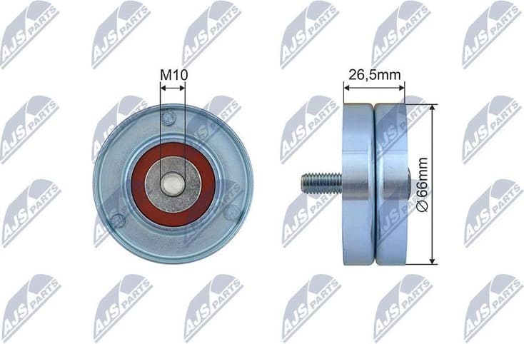 Tensioner Pulley, V-ribbed belt RNK-AR-013