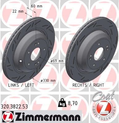 Brake Disc BLACK Z 320.3822.53