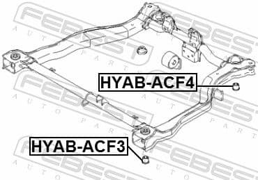 Bushing, axle beam HYAB-ACF4 - image 2
