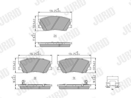Brake Pad Set, disc brake 574160J - image 2