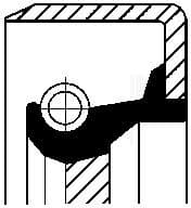 Shaft Seal, automatic transmission 19034646B - image 2