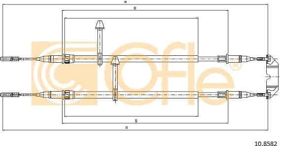 Cable Pull, parking brake 10.8582