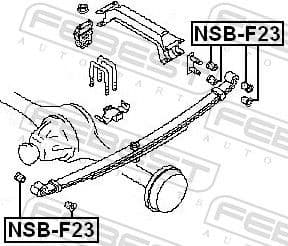 Bushing, leaf spring NSB-F23 - image 2