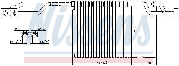 Evaporator, air conditioning 92326