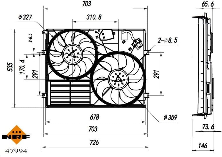Fan, engine cooling 47994