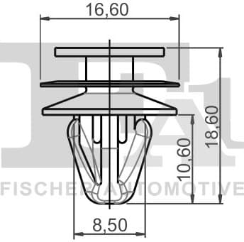 Clip, trim/protection strip 73-40005.5 - image 2