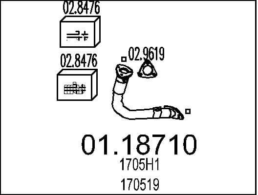 Exhaust Pipe 01.18710