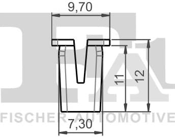 Clip, trim/protection strip 13-60004.5 - image 2