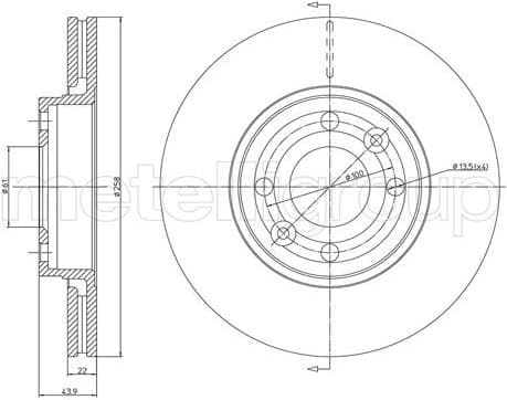 Brake Disc 23-1342C - image 2