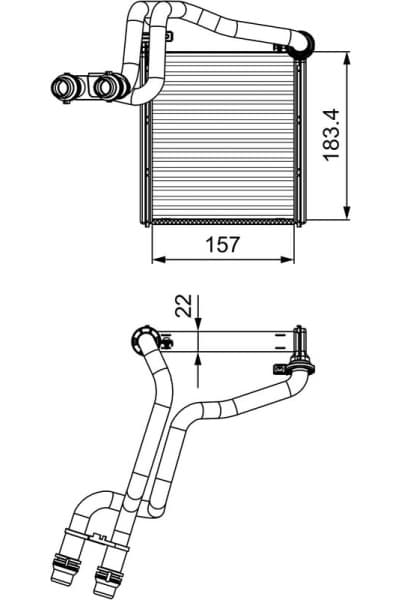 Heat Exchanger, interior heating 811536 - image 2