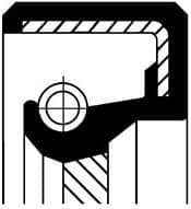 Shaft Seal, crankshaft 12010693B - image 2