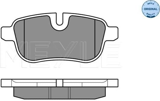 Brake Pad Set, disc brake MEYLE-ORIGINAL: True to OE. 025 245 5918 - image 3