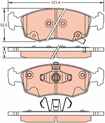 Brake Pad Set, disc brake GDB2301