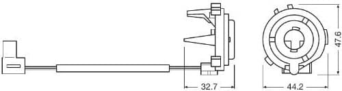 Adapteris fiksatorius skirtas LED H7 lemputei tvirtinti vietoj paprastos H7 - image 2