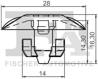 Clip, trim/protection strip 12-40027.5 - image 2