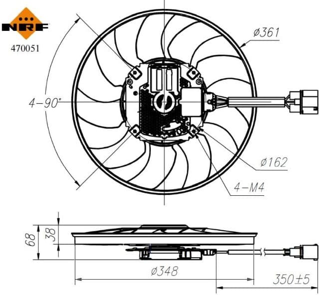 Fan, engine cooling 470051