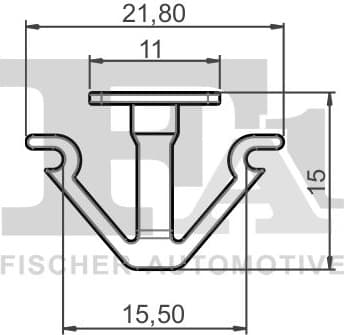 Clip, trim/protection strip 11-10028.5 - image 2