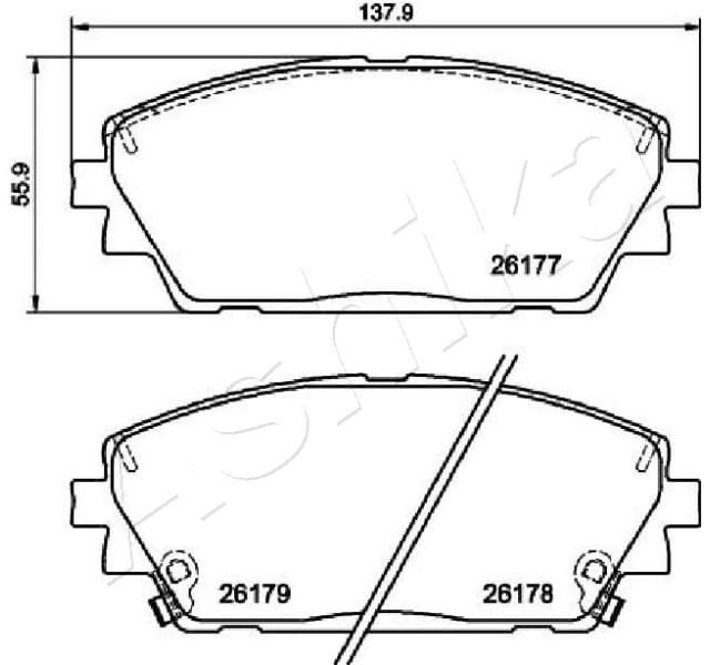 Brake Pad Set, disc brake 50-03-3002 - image 2