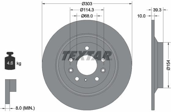Brake Disc PRO 92324803