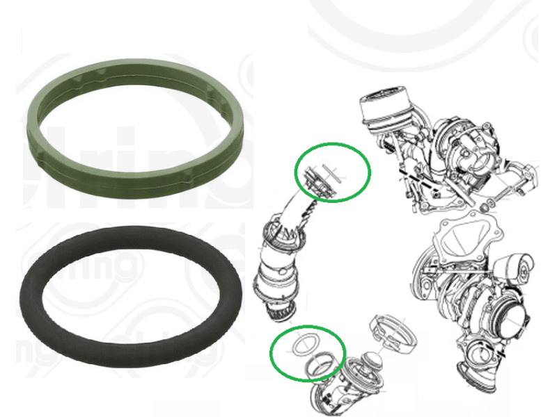 Gasket turbocharger 192.860