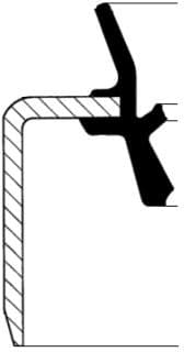 Shaft Seal, wheel hub 07015468B - image 2