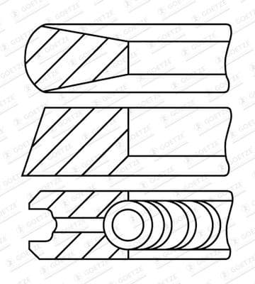 Piston Ring Set 08-430400-00 - image 2
