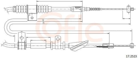 Cable Pull, parking brake 92.17.2523