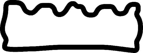 Gasket, cylinder head cover 026100P - image 2