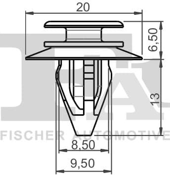 Clip, trim/protection strip 14-40007.25