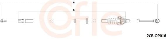 Cable Pull, manual transmission 92.2CB.OP016