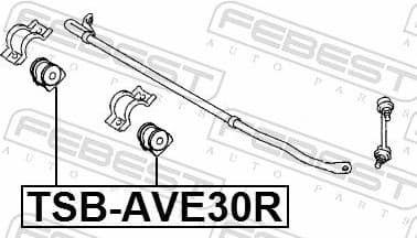 Mounting, stabiliser bar TSB-AVE30R - image 2