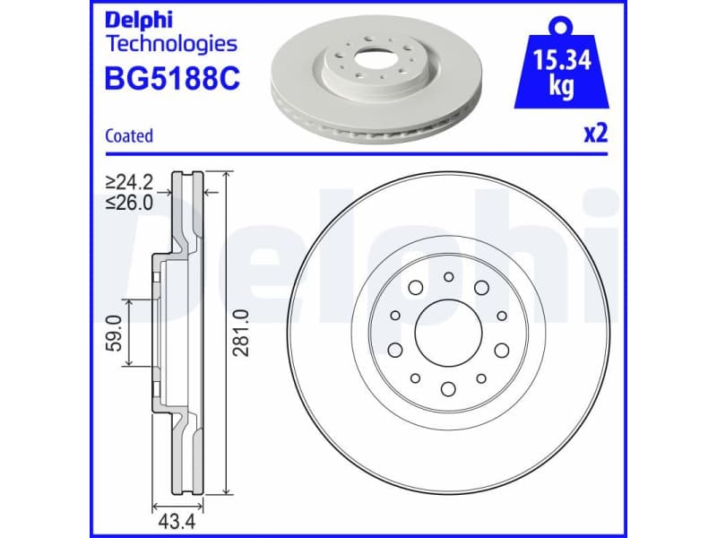 Brake Disc BG5188C