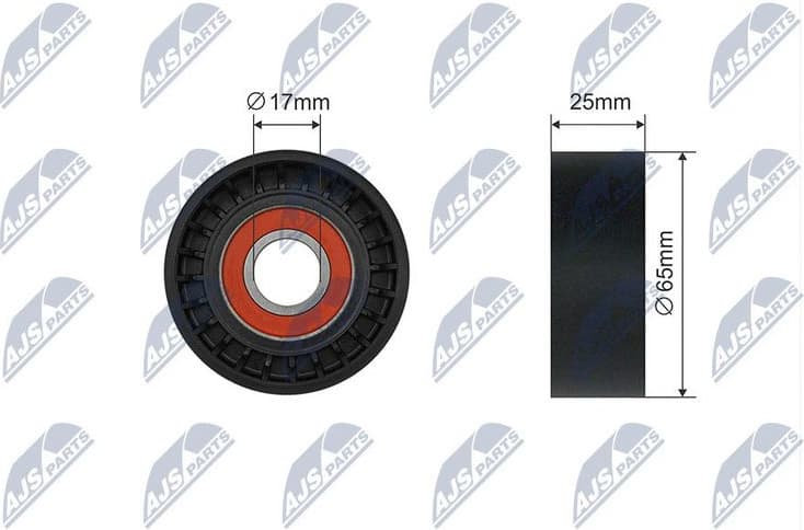 Tensioner Pulley, V-ribbed belt RNK-PE-010