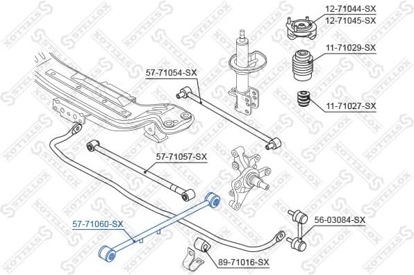 Rod/Strut, wheel suspension 57-71060-SX - image 2