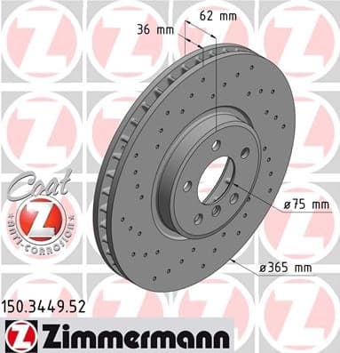 Brake Disc SPORT BRAKE DISC Z 150.3449.52