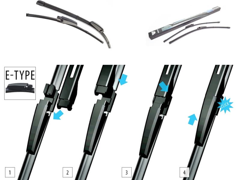 Wiper blade set, 2psc WE450450