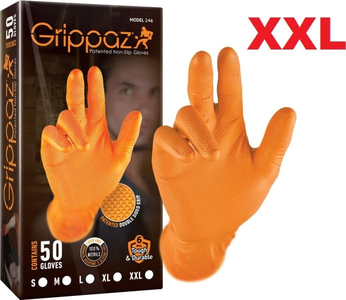 Darbinės nitrilinės pirštinės GRIPPAZ 50vnt Dydis XXL - Autoera - image 2