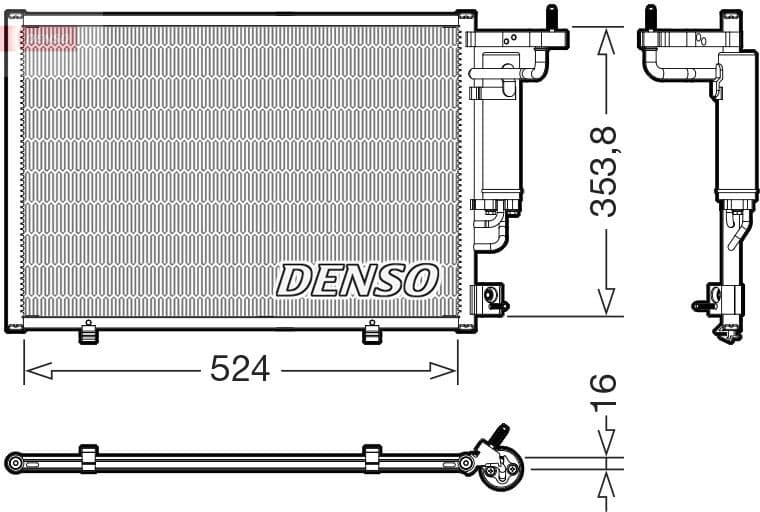 Condenser, air conditioning DCN10059