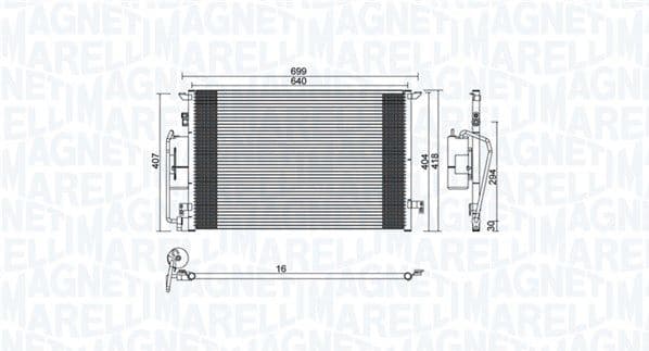 Condenser, air conditioning 350203892000