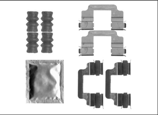 Accessory Kit, disc brake pad 82540900