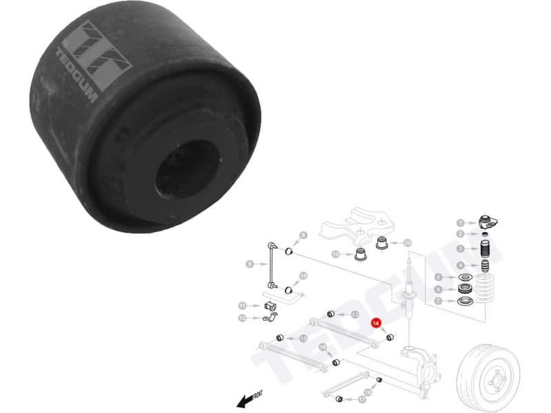 Silentblock rear axle 00226767