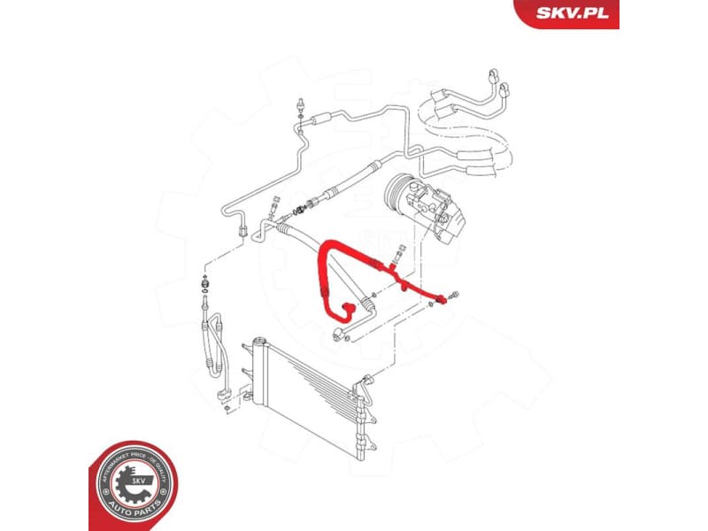 High/Low-pressure Line, air conditioning 54SKV705 - image 5
