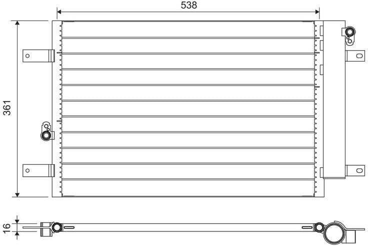 Condenser, air conditioning 818004
