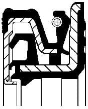 Shaft Seal, wheel hub 01037168B