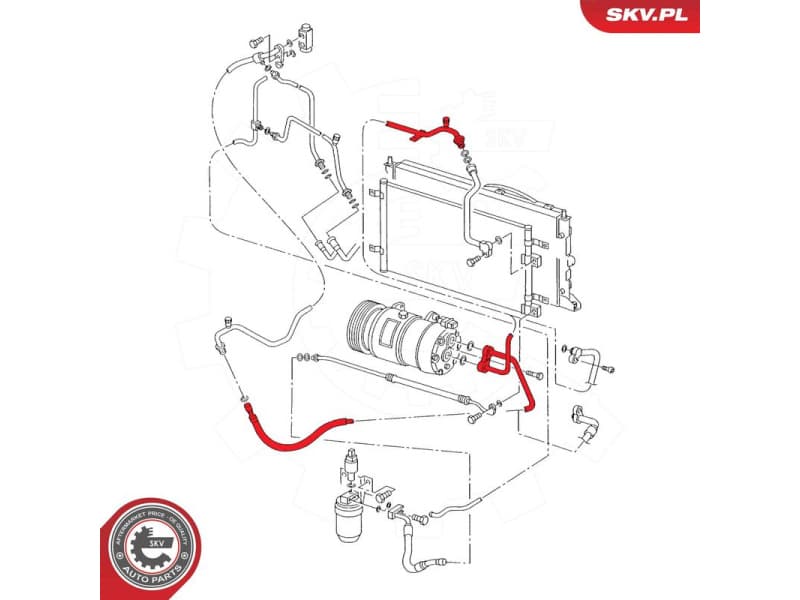 High/Low-pressure Line, air conditioning 54SKV702 - image 7